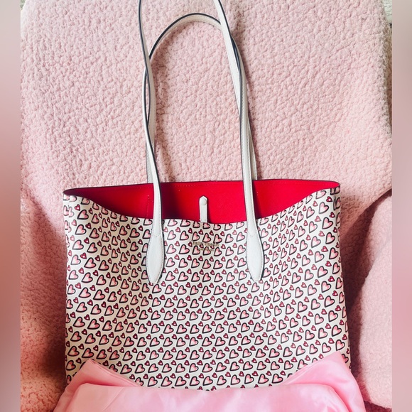 kate spade Handbags - Kate Spade All Day Fancy
Hearts Large Tote with dust cover bag. NWOT